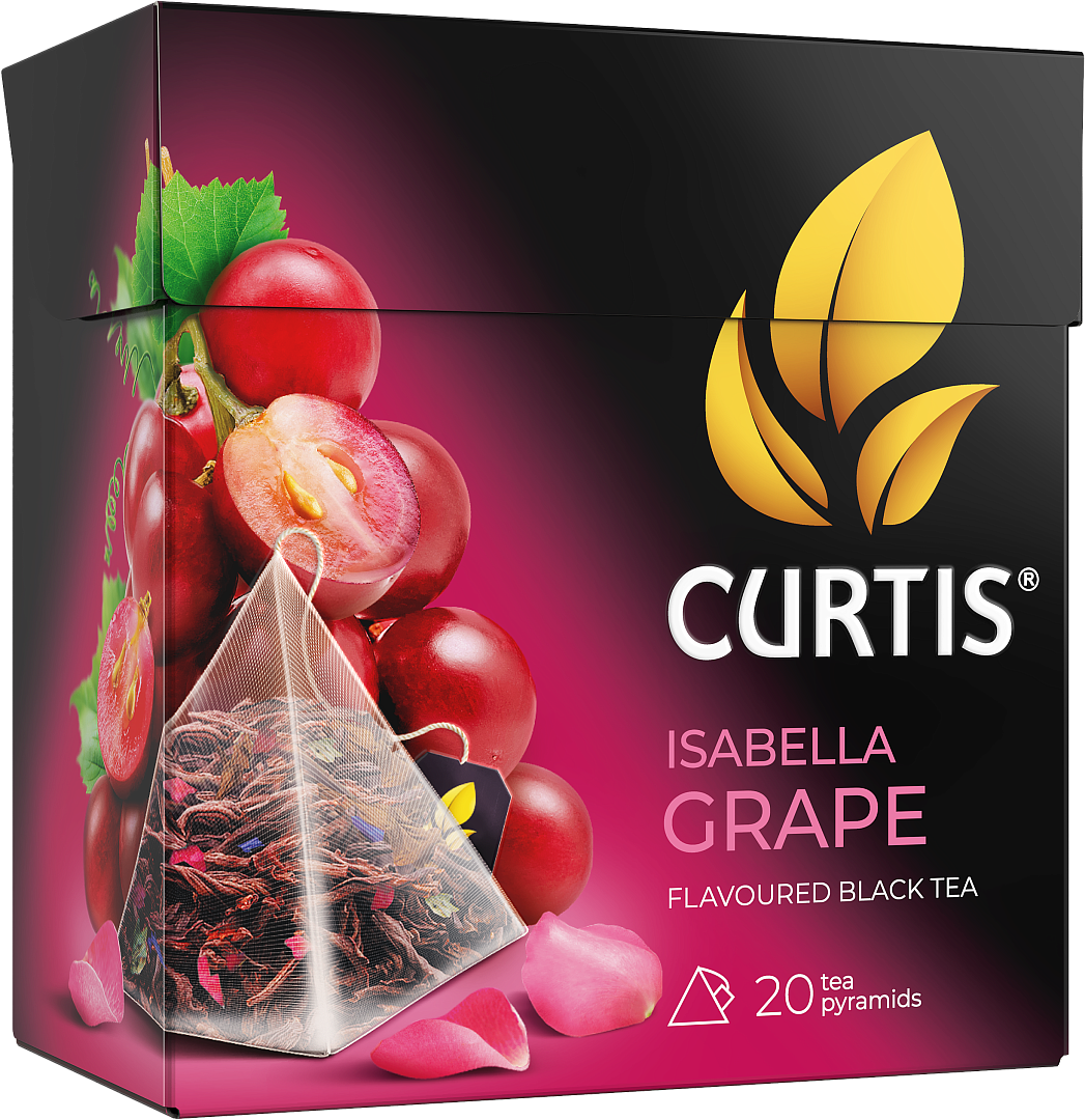Tea in pyramids Isabella Grape 20 pyramids | Чай Curtis